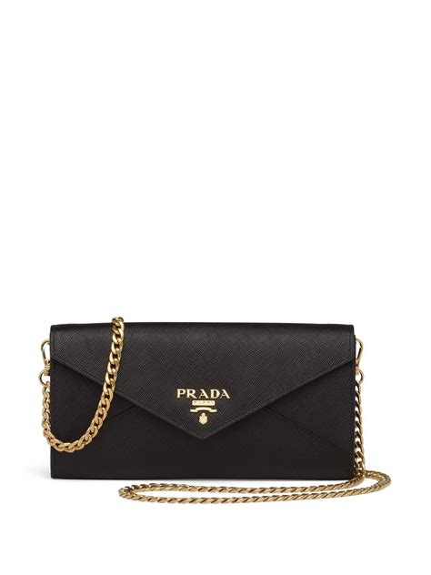 prada rectangular logo clutch bag|prada clutch bag with chain.